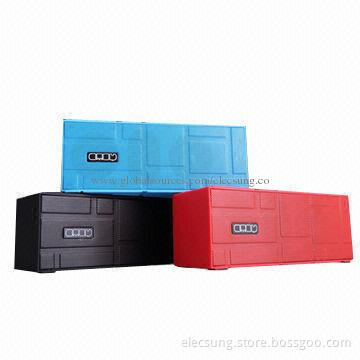 Portable Speakers, 2.0-channel, Bluetooth V4.0, Line-in, Mic, 40mm x 2 Speaker